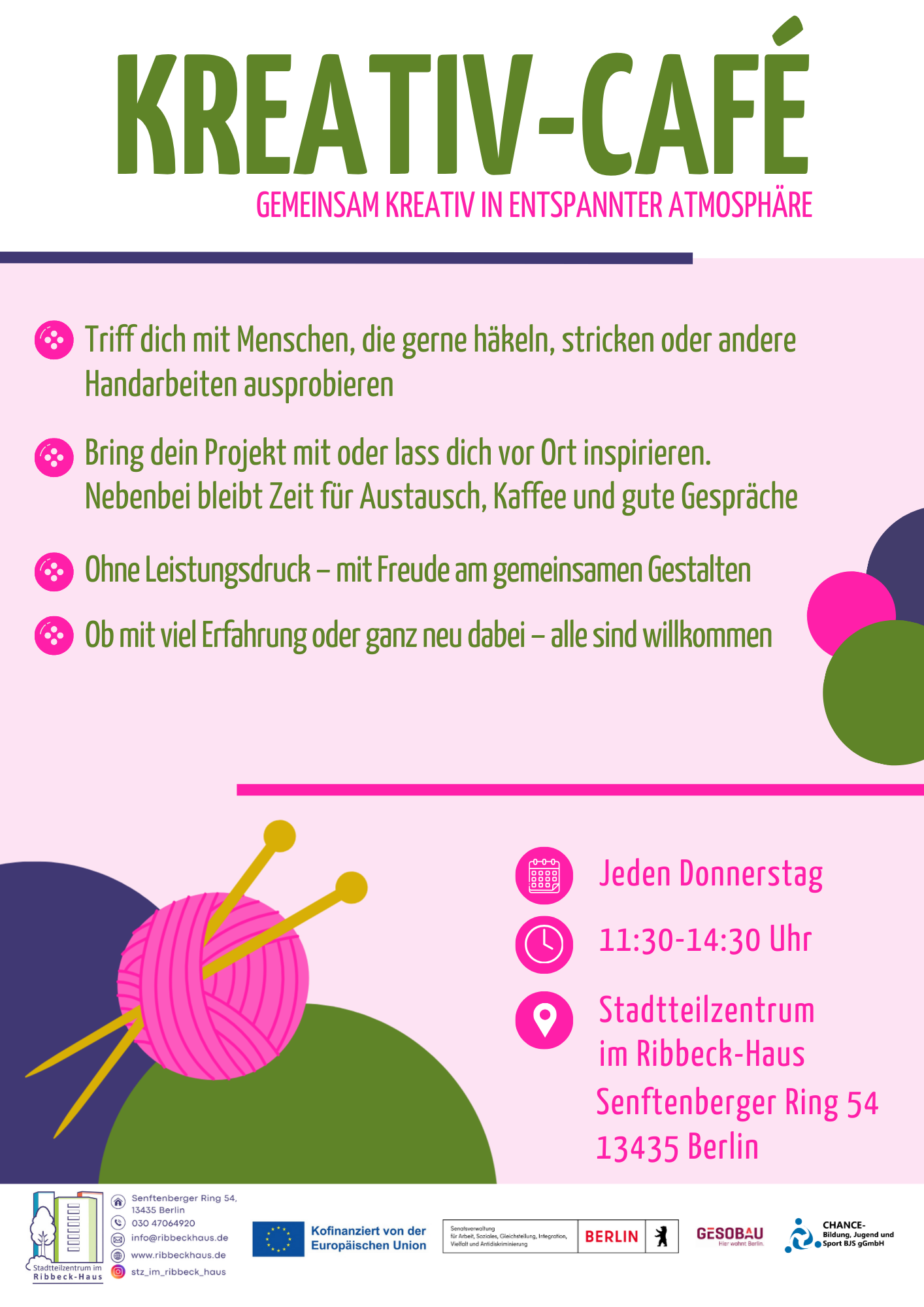 Kreativ-Café veranstaltung