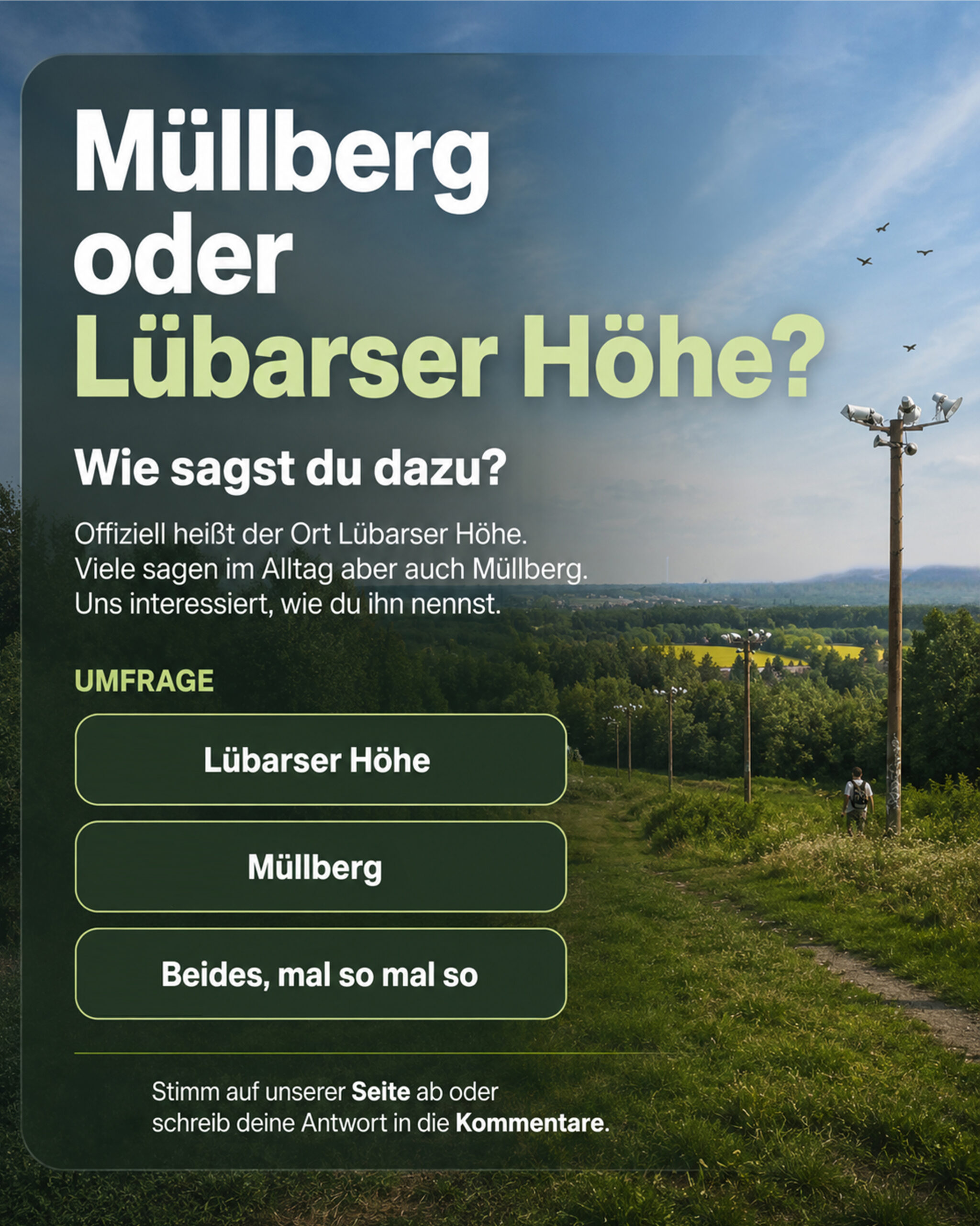 Umfrage melbberg luebarer hoehe