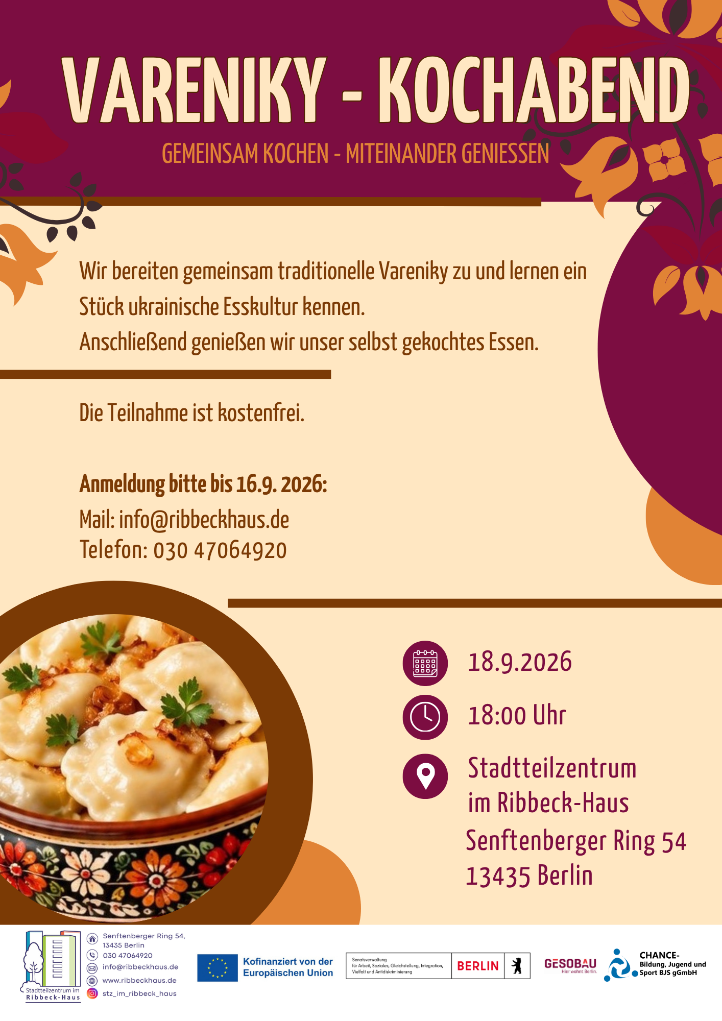 VarenikyKochabend ribbeck veranstaltung