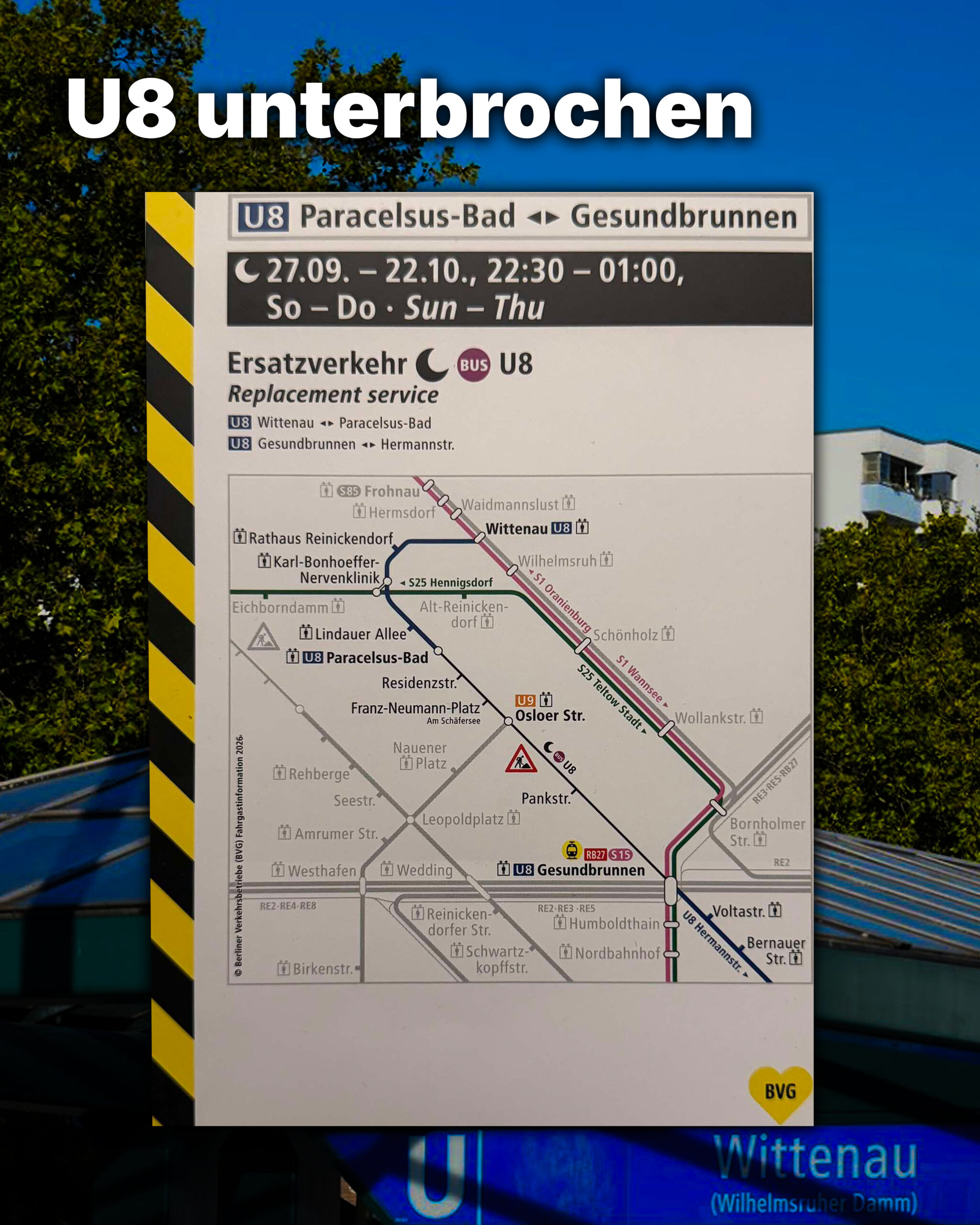 u8 unterbrochen u8 unterbrochen
