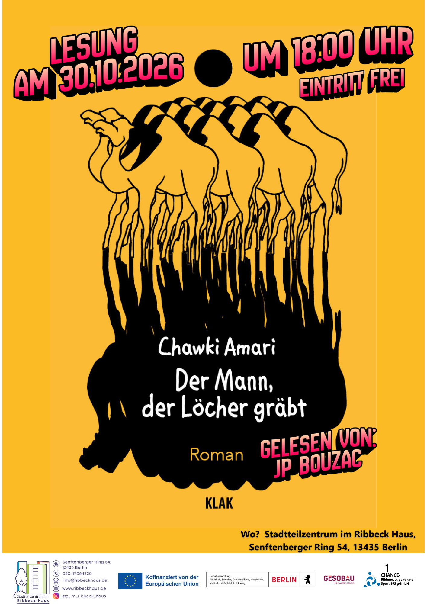 Lesung Bouzac 30.10. ribbeck